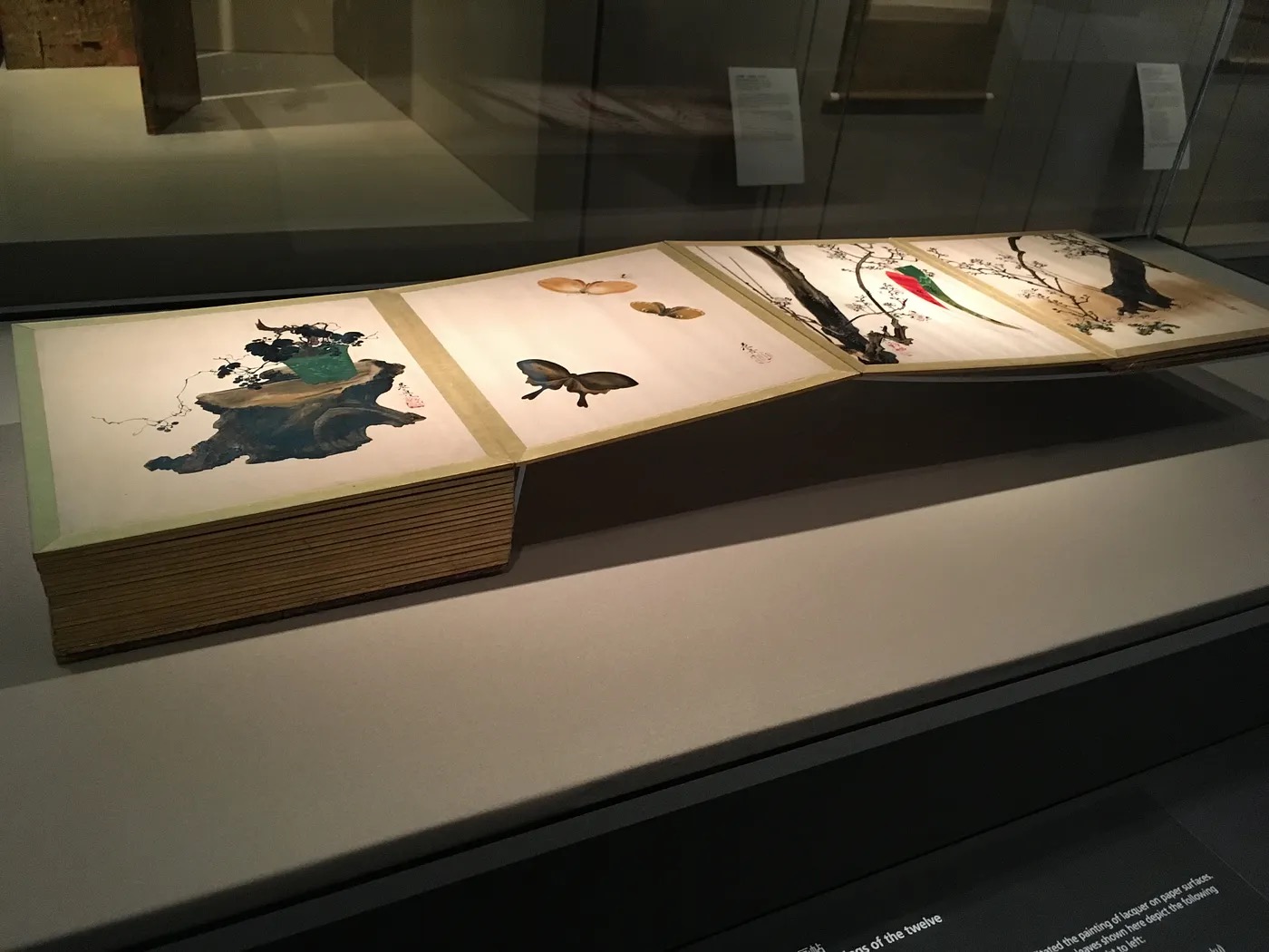 日本美術の企画展のものらしき図録が展示されていた 撮影:筆者