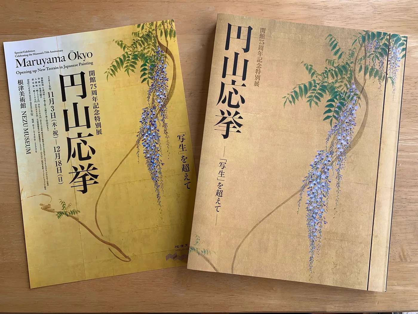2016年根津美術館「円山応挙」展のチラシと図録