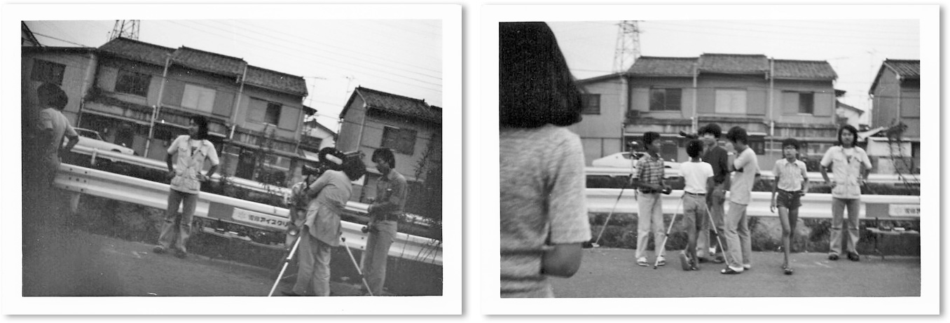 取材現場の矢追純一ディレクター